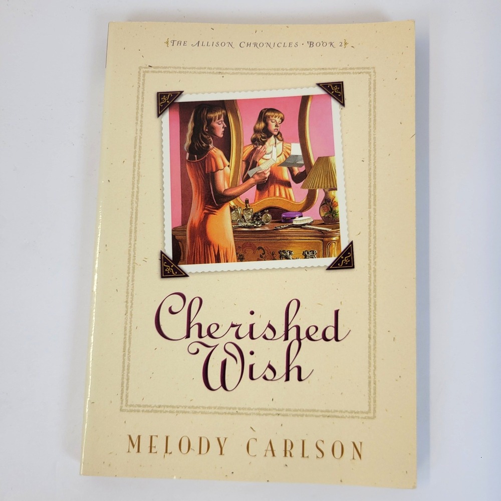 Bethany House Cherished Wish Paperback YA Book 2 Melody Carlson Cream Vintage